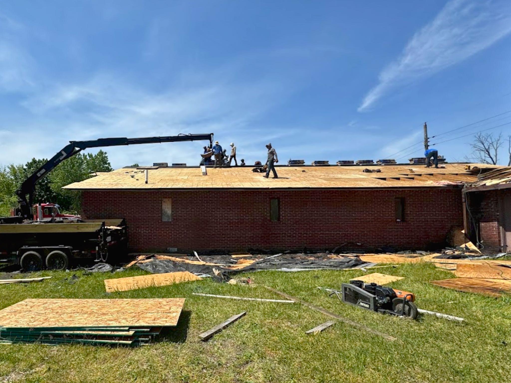 CW Roofing Commercial Roofing project for Zion Temple church