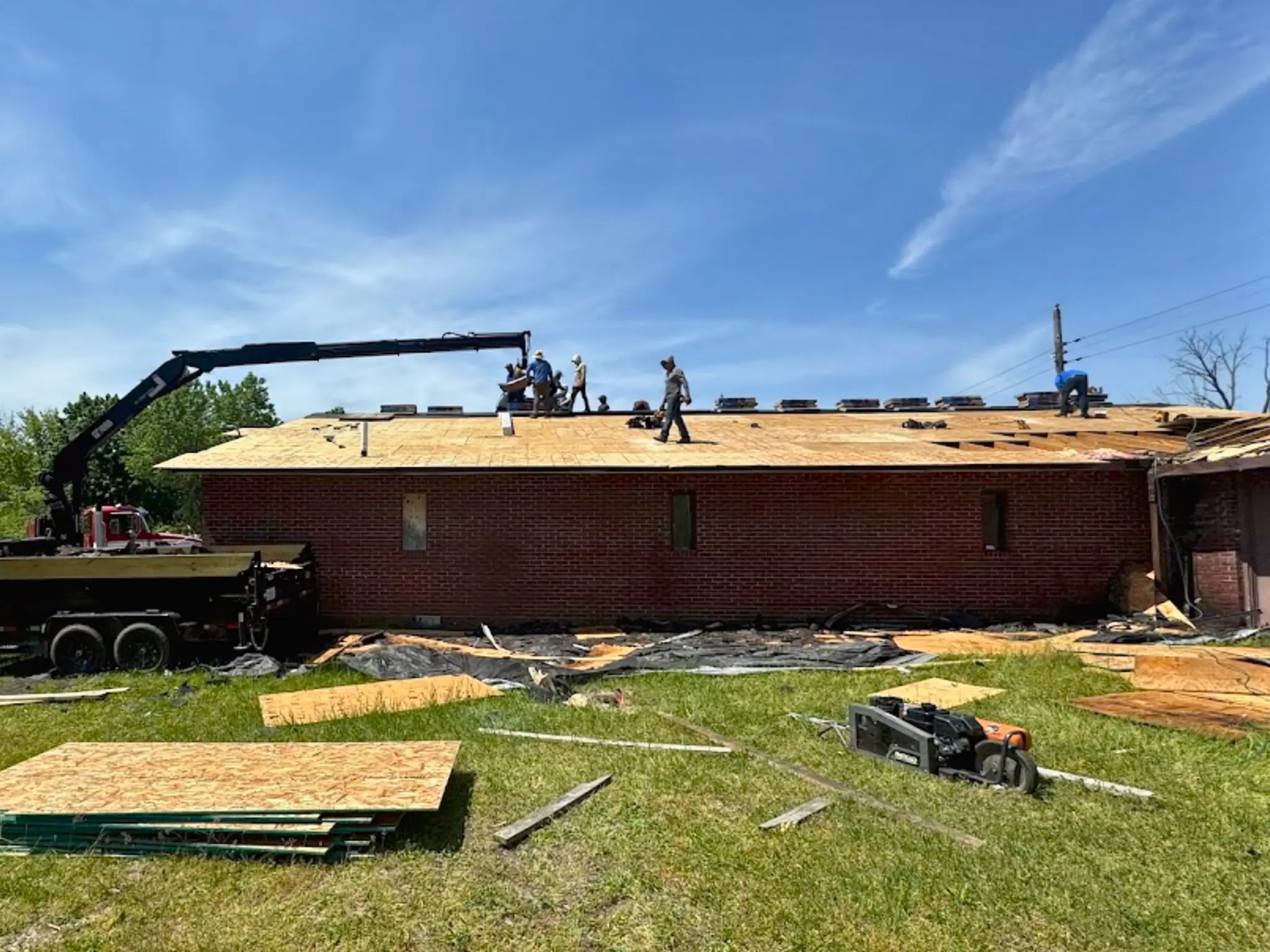 CW Roofing Commercial Roofing project for Zion Temple church